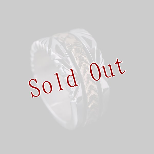 画像3: 【RIVER MAIL企画】ナバホ族 Bruce Morgan 1/2 14K サンバースト 4ダイヤ+アロー リング (3)