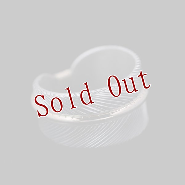 画像5: ナバホ族 Harvey Mace 12KGF イーグルフェザー ストレート リング (5)