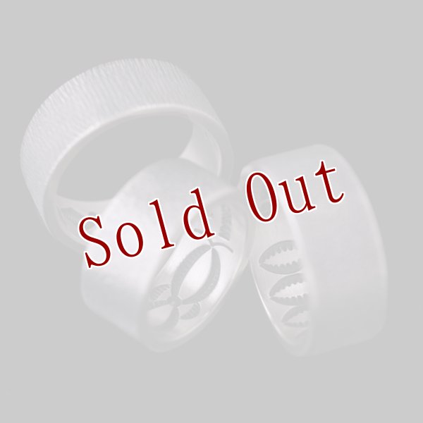 画像5: ナバホ族 Jacob D. Morgan 3/8" 12ga テクスチャー/スタンプ バンド リング 23号 (5)