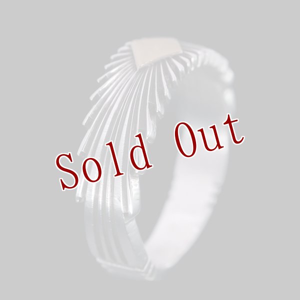 画像4: ナバホ族 Pat Bedonie 1/4” 14K サンバースト リング (4)