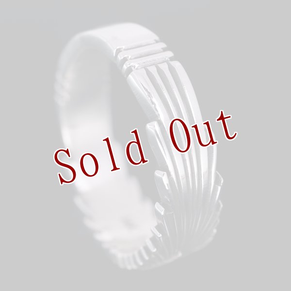 画像5: ナバホ族 Pat Bedonie 1/4” 14K サンバースト リング (5)