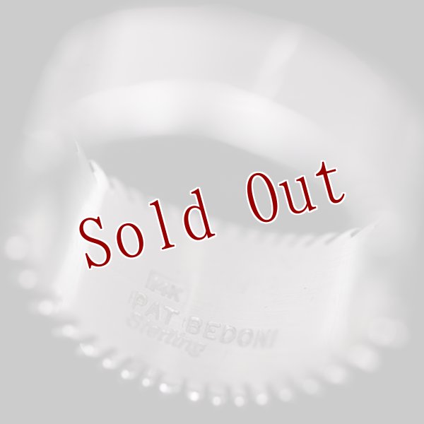 画像6: ナバホ族 Pat Bedonie 1/2” 14K サンバースト リング (6)