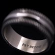 画像5: ナバホ族 Pat Bedonie 1/4" SS チゼル リング (5)
