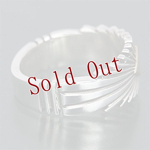 画像2: ナバホ族 Pat Bedonie 14K サンバースト 1/4  リング 9号 (2)