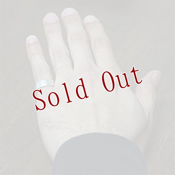 画像4: ナバホ族 Darryl Dean Begay プレーン 1/4  リング 7号 (4)