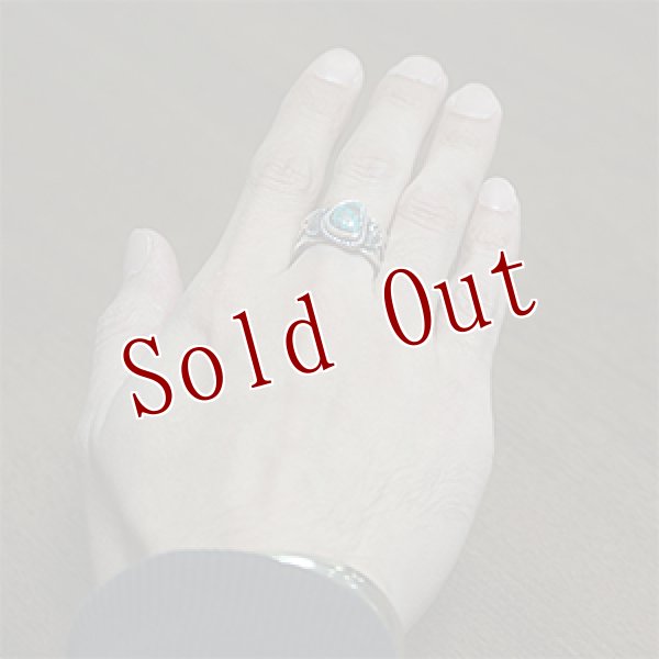 画像4: ナバホ族 Sunshine Reeves ロイストーン スタンプワーク リング 20号 (4)