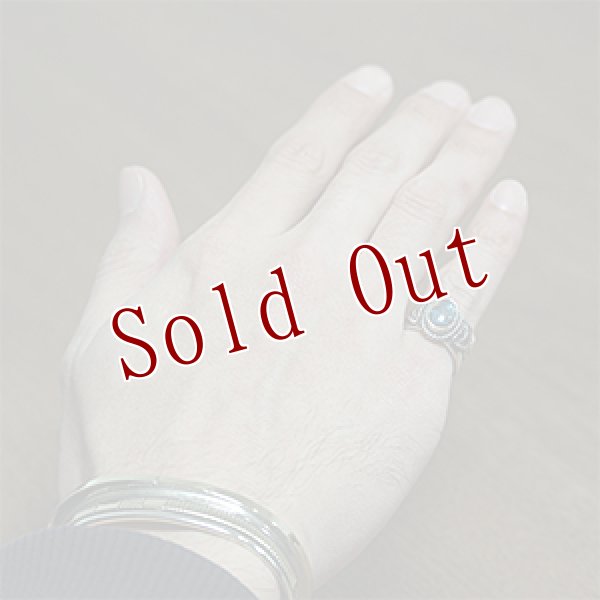 画像4: ナバホ族 Sunshine Reeves ビズビー スタンプワーク リング 10号 (4)