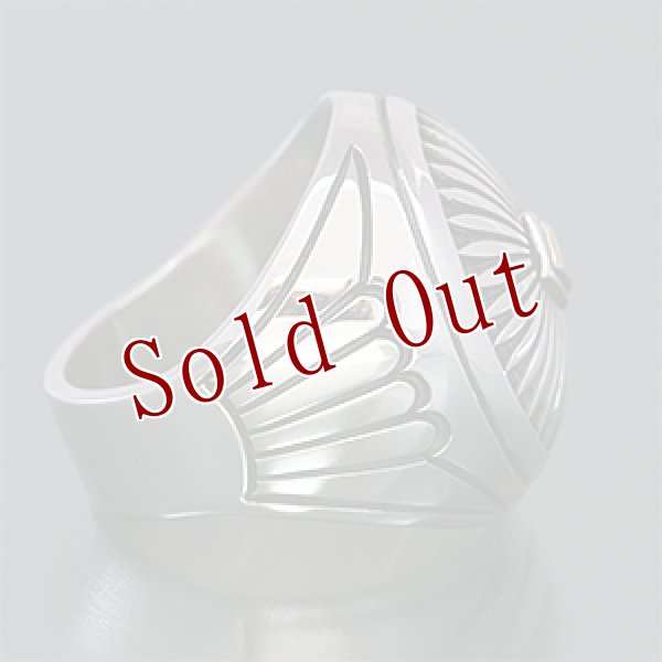 画像2: ナバホ族 Howard Nelson 14K サンバースト ボックス リング 20号 (2)