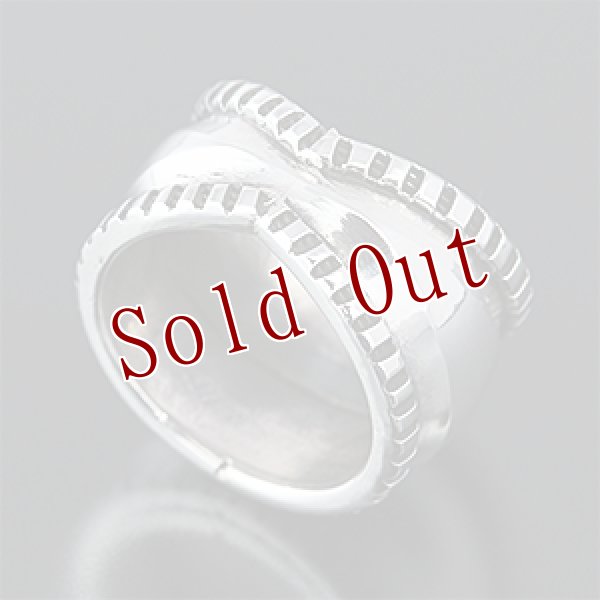 画像3: ナバホ族 Harrison Jim インゴットシルバー リポウズ リング 21号 (3)