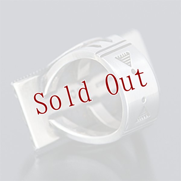 画像3: ナバホ族 Clendon Pete シェルコンチョ ツイストワイヤー リング 15号 (3)