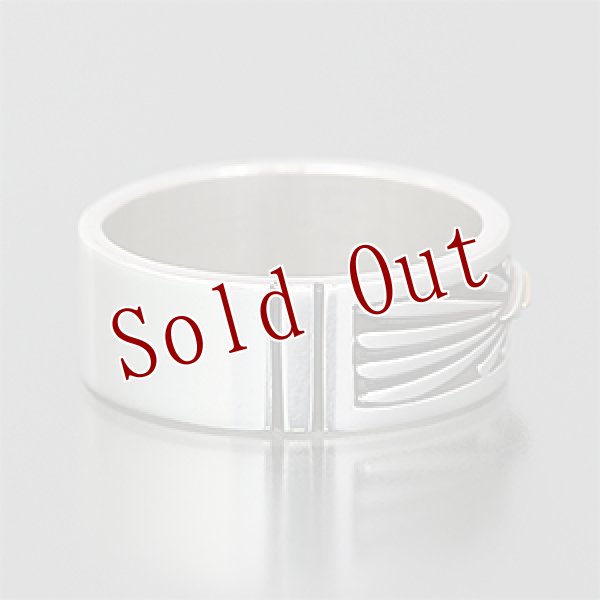 画像2: ナバホ族 Howard Nelson 18K サンバースト リング 22.5号 (2)