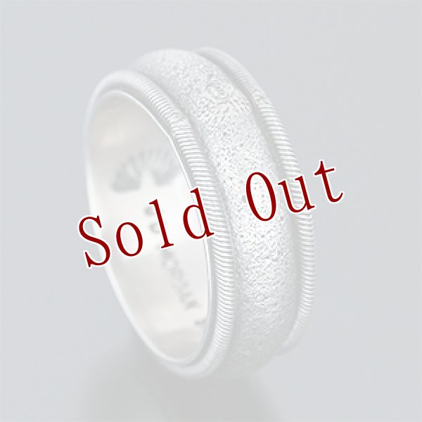 画像2: ナバホ族 Jacob D. Morgan 3/8” サンドキャスト リング 22号 (2)