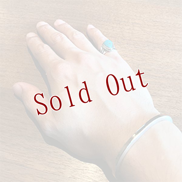 画像4: ナバホ族 Sunshine Reeves 3/8” ロイストーン スタンプ リング 10号 (4)