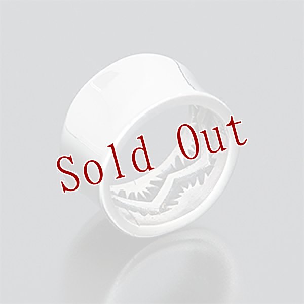 画像2: ナバホ族 Sunshine Reeves 3/8” インサイドスタンプ カーブ付き リング 4号 (2)