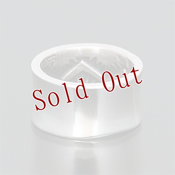 画像3: ナバホ族 Sunshine Reeves 3/8” インサイドスタンプ カーブ付き リング 4号 (3)