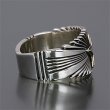 画像2: ナバホ族 Pat Bedonie 1/2” 14K スターバースト  リング 21号 (2)