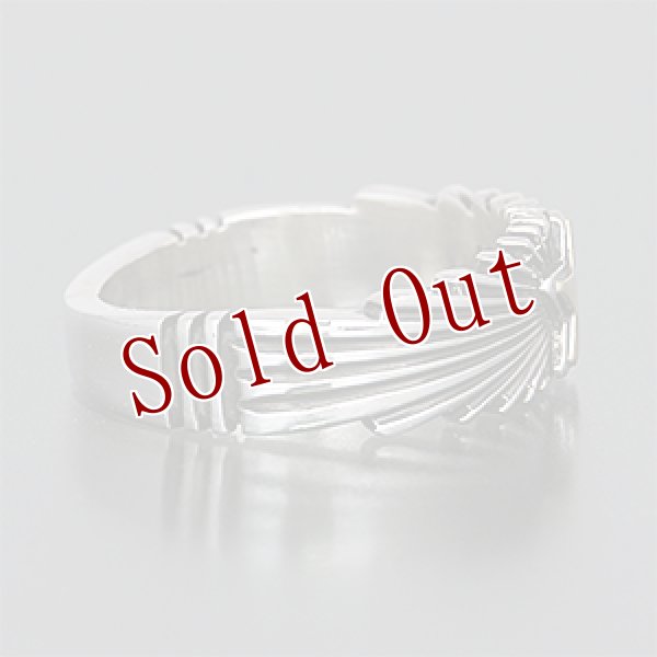 画像2: ナバホ族 Pat Bedonie 1/4” 14K スターバースト  リング 10.5号 (2)