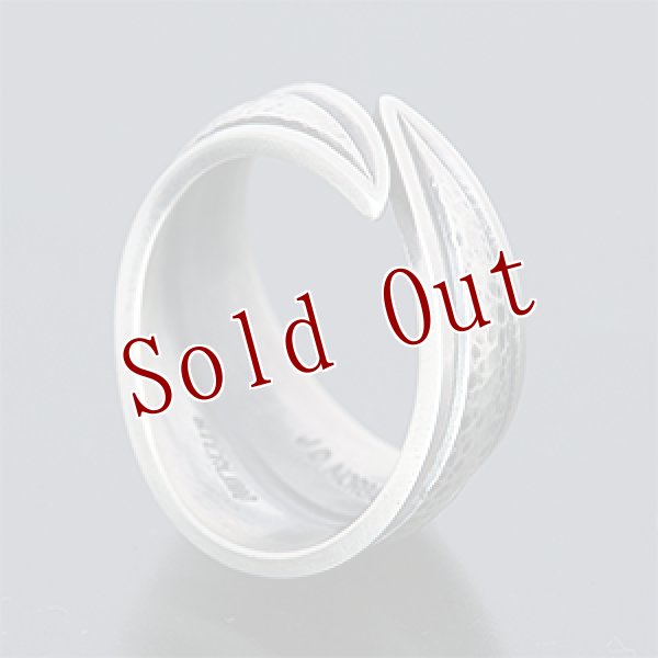 画像3: ナバホ族 Jacob D. Morgan Bi-Curve リポウズ リング 24号 (3)