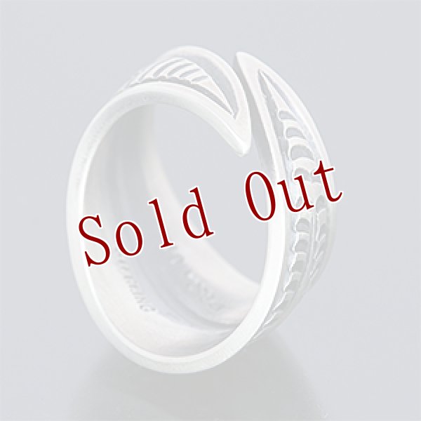 画像3: ナバホ族 Jacob D. Morgan Bi-Curve リポウズ リング 19.5号 (3)