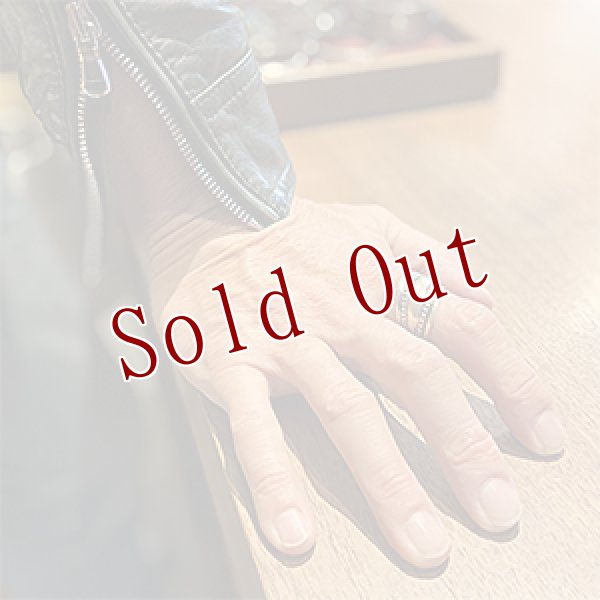 画像4: ナバホ族 Jacob D. Morgan Bi-Curve リポウズ リング 19.5号 (4)