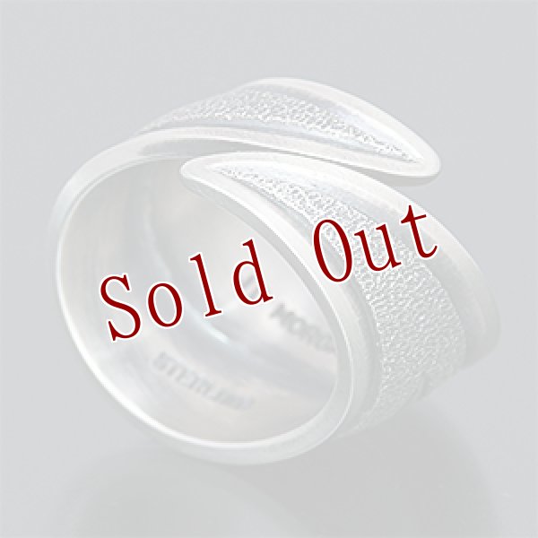 画像3: ナバホ族 Jacob D. Morgan Bi-Curve リポウズ リング 18号 (3)