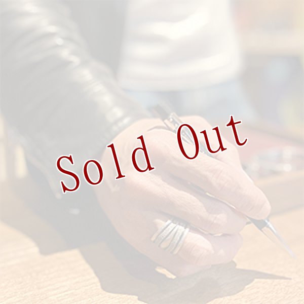 画像4: ナバホ族 Jacob D. Morgan Bi-Curve リポウズ リング 18号 (4)