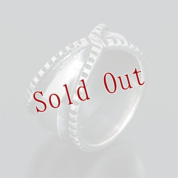 画像2: ナバホ族 Harrison Jim インゴットシルバー リポウズ リング 22号 (2)