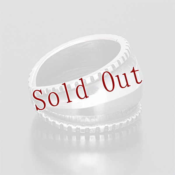 画像3: ナバホ族 Harrison Jim インゴットシルバー リポウズ リング 22号 (3)