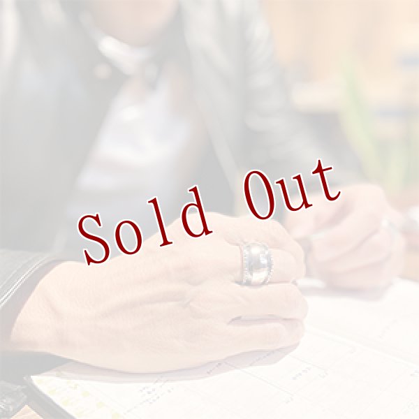 画像4: ナバホ族 Harrison Jim インゴットシルバー リポウズ リング 22号 (4)