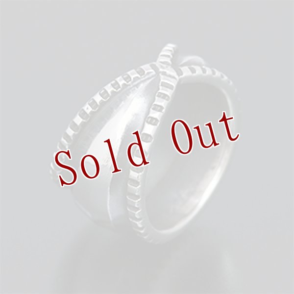 画像2: ナバホ族 Harrison Jim インゴットシルバー リポウズ リング 21号 (2)