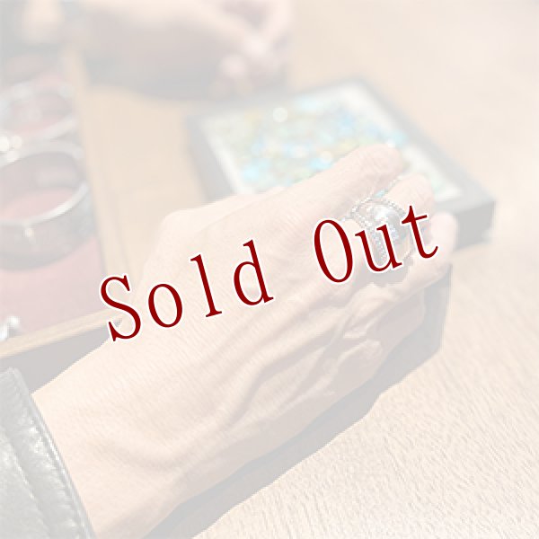 画像4: ナバホ族 Harrison Jim インゴットシルバー リポウズ リング 21号 (4)