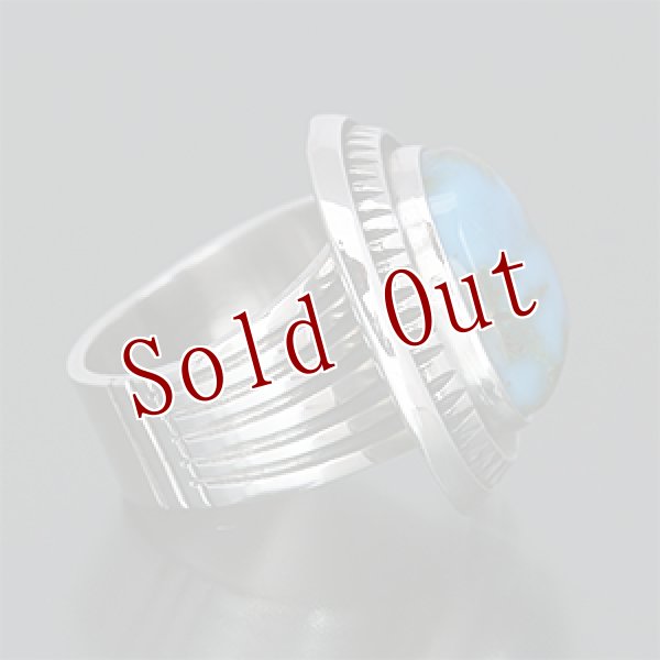 画像2: ナバホ族 Leonard Nez モレンシ シャドーボックス リング 12.5号 (2)