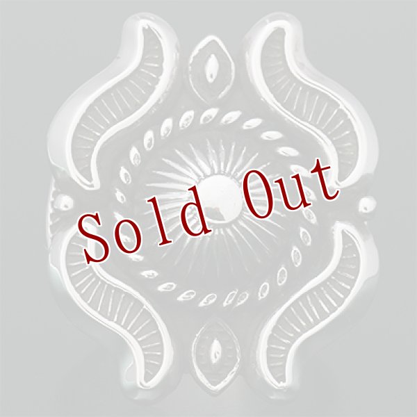 画像3: ナバホ族 Clendon Pete ケトー アップリケ リング 22号 20号 18号 (3)