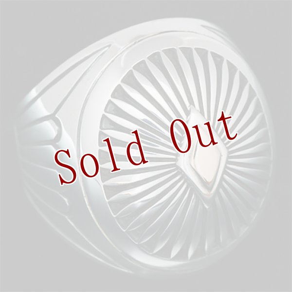 画像3: ナバホ族 Howard Nelson 14K サンバースト オーバル Box リング 18.5号 (3)