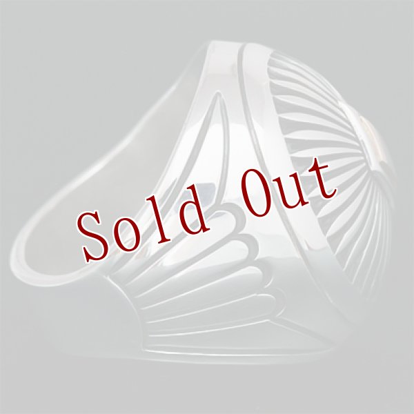 画像4: ナバホ族 Howard Nelson 14K サンバースト オーバル Box リング 18.5号 (4)