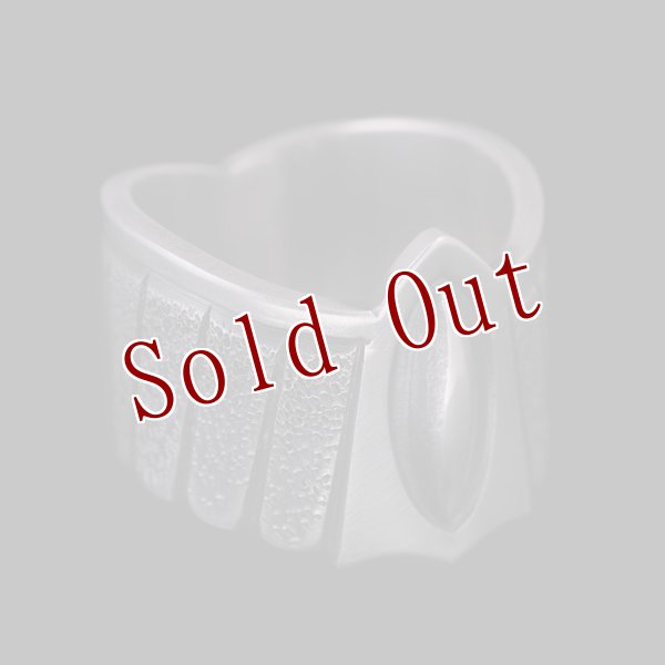 画像5: ナバホ族 Jacob D. Morgan イーグル バンプアウト テクスチャ― リング 22号 (5)