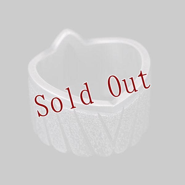 画像6: ナバホ族 Jacob D. Morgan イーグル バンプアウト テクスチャ― リング 22号 (6)