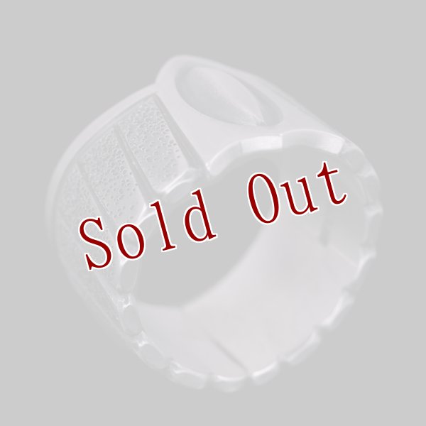 画像2: ナバホ族 Jacob D. Morgan イーグル バンプアウト テクスチャ― リング 22号 (2)