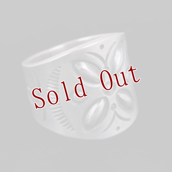 画像5: ナバホ族 Jacob D. Morgan バンプアウト/スタンプ シルバー リング 21.5号 (5)