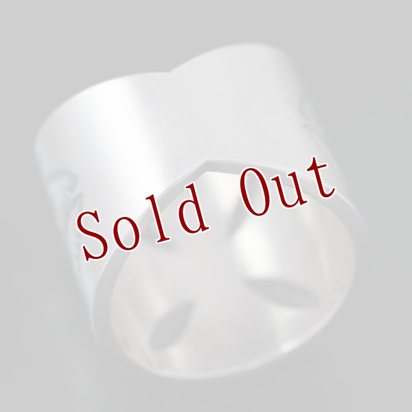 画像3: ナバホ族 Jacob D. Morgan バンプアウト/スタンプ シルバー リング 24.5号 (3)