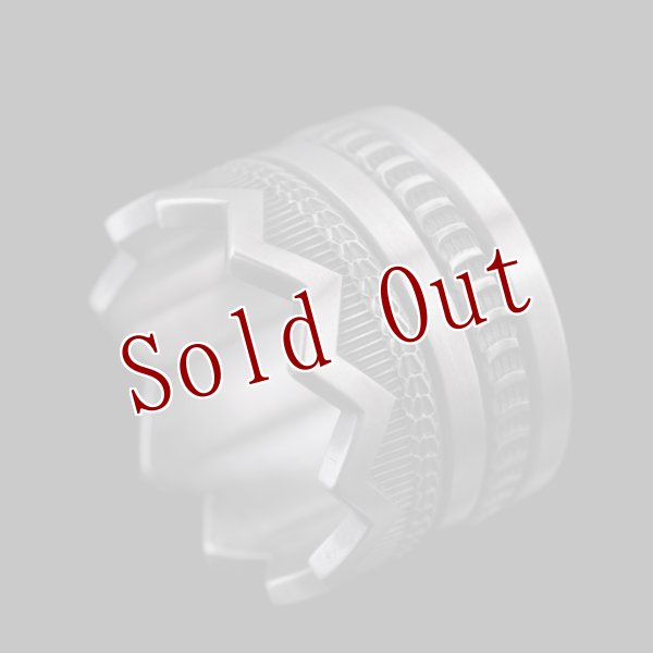 画像3: ナバホ族 Jacob D. Morgan クラウン スタンプ リング 22号 (3)