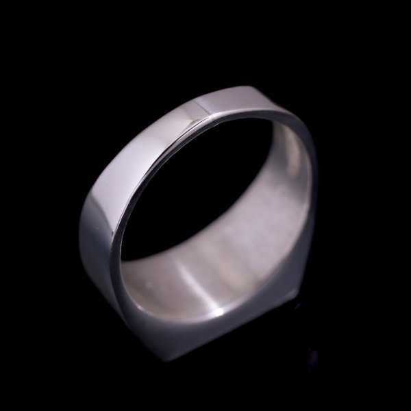 画像5: ナバホ族 Veronica Benally アイボリー/ターコイズ インレイ リング 14号 (5)