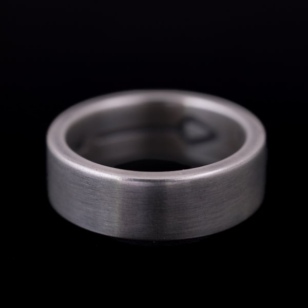 画像4: ナバホ族 Jacob D. Morgan 1/4" 11ga インサイドスタンプ バンド リング 13.5号 (4)