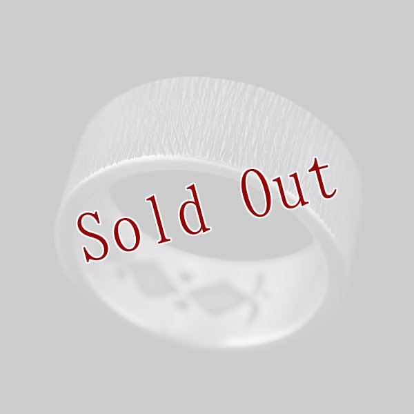 画像1: ナバホ族 Jacob D. Morgan 3/8" 12ga テクスチャー/スタンプ バンド リング 23号 (1)