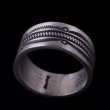 画像1: ナバホ族 Herman Smith 3/8" クラシックスタイル リング 23.5号 (1)