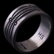 画像3: ナバホ族 Herman Smith 3/8" クラシックスタイル リング 23.5号 (3)
