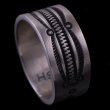 画像4: ナバホ族 Herman Smith 3/8" クラシックスタイル リング 23.5号 (4)