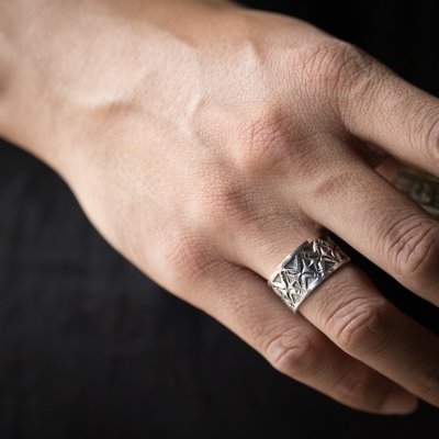 画像2: ナバホ族 Sunshine Reeves 1/2" クラシックスタイル リング 18号