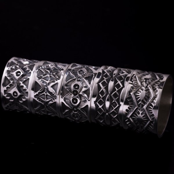 画像6: ナバホ族 Sunshine Reeves 1/2" クラシックスタイル リング 16号 (6)