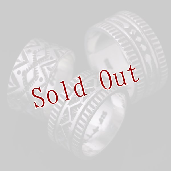 画像3: ナバホ族 Lyle Secatero 3/8" ライトニング リング 17号 (3)